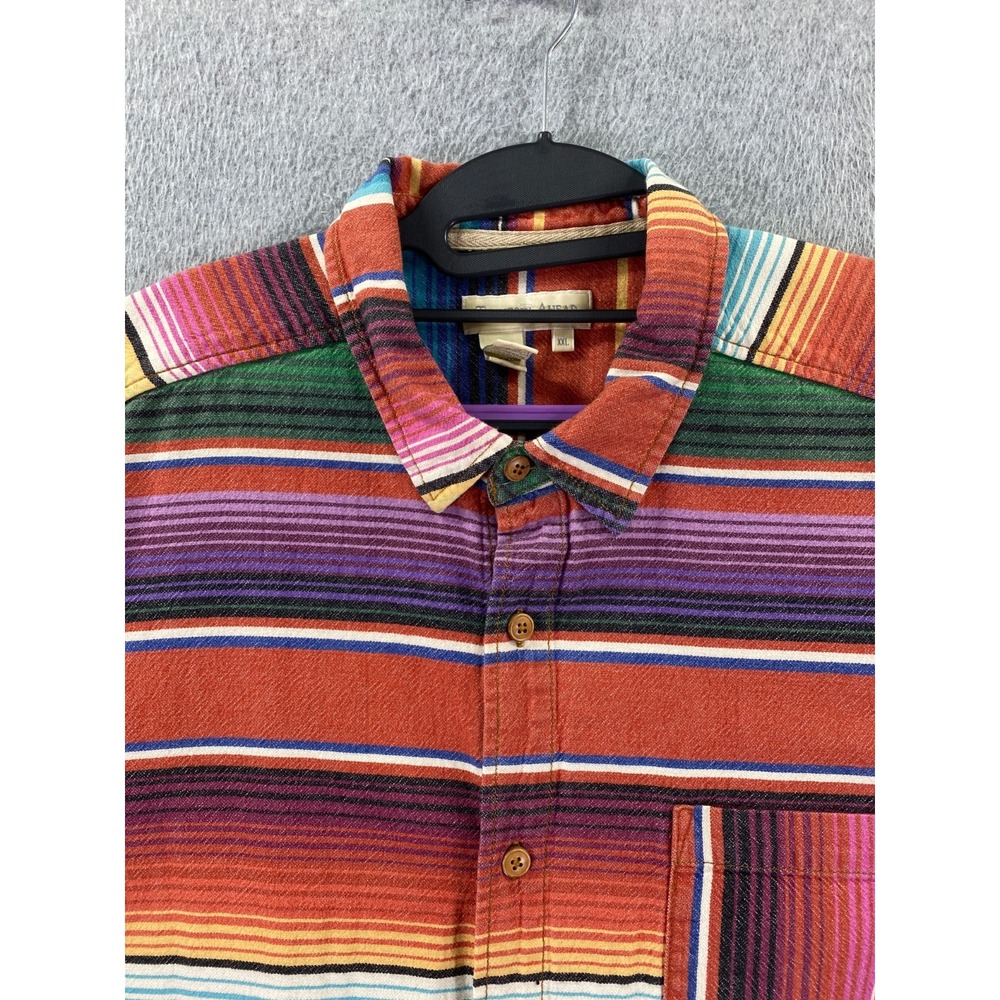 The Territory Ahead Shirt Men's 2XL Aztec Southwest Cotton Multicolor Striped